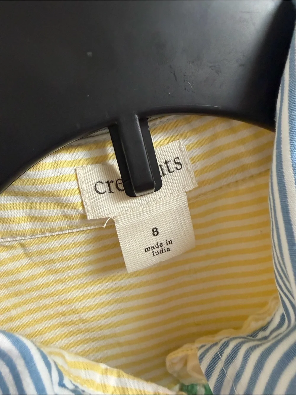 J.Crew Girls' mixed-stripe shirt-dress - size 8